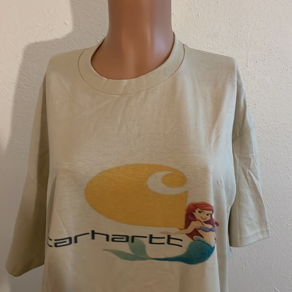 Gildan Custom Made Crew T-Shirt  Little Mermaid Carhartt Print New XL - Picture 8 of 17